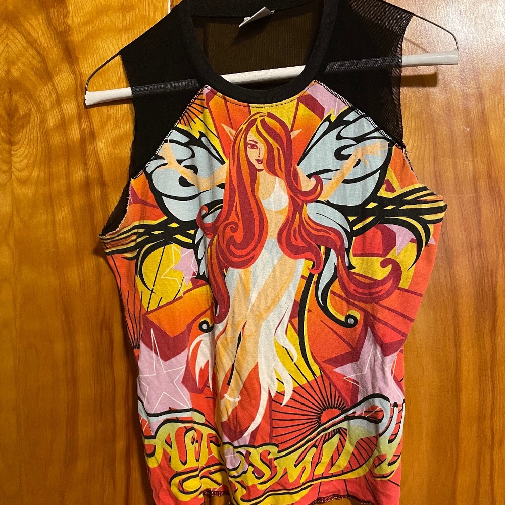 Vintage Aerosmith mesh back t shirt (size M?)
